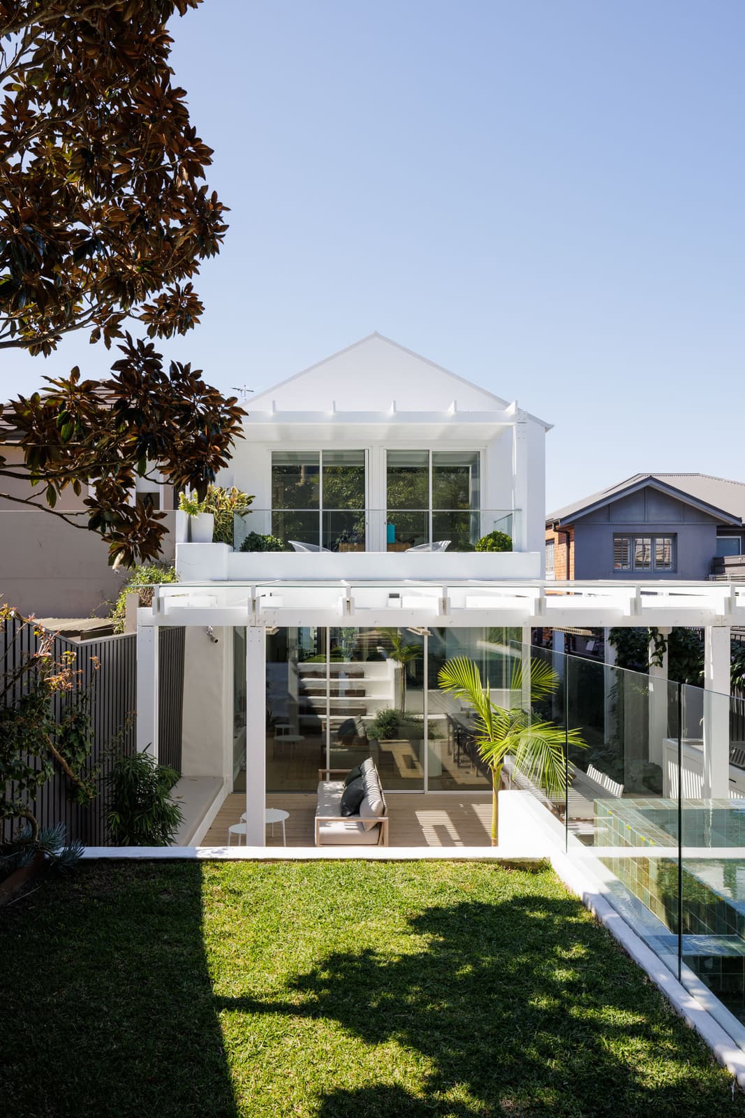 Full home build with pool and pergola by Structure Building